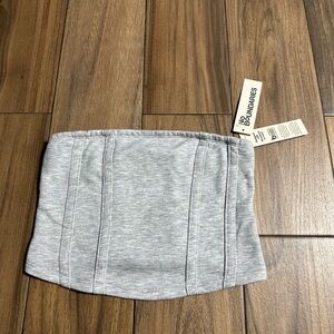 No Boundaries Gray Crop Top